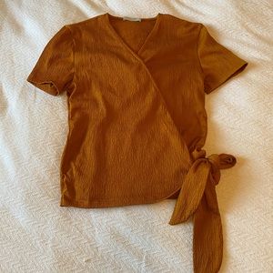 Zara Short Sleeve Wrap Top